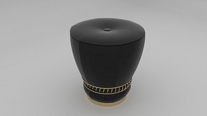 3D Noir Stool model