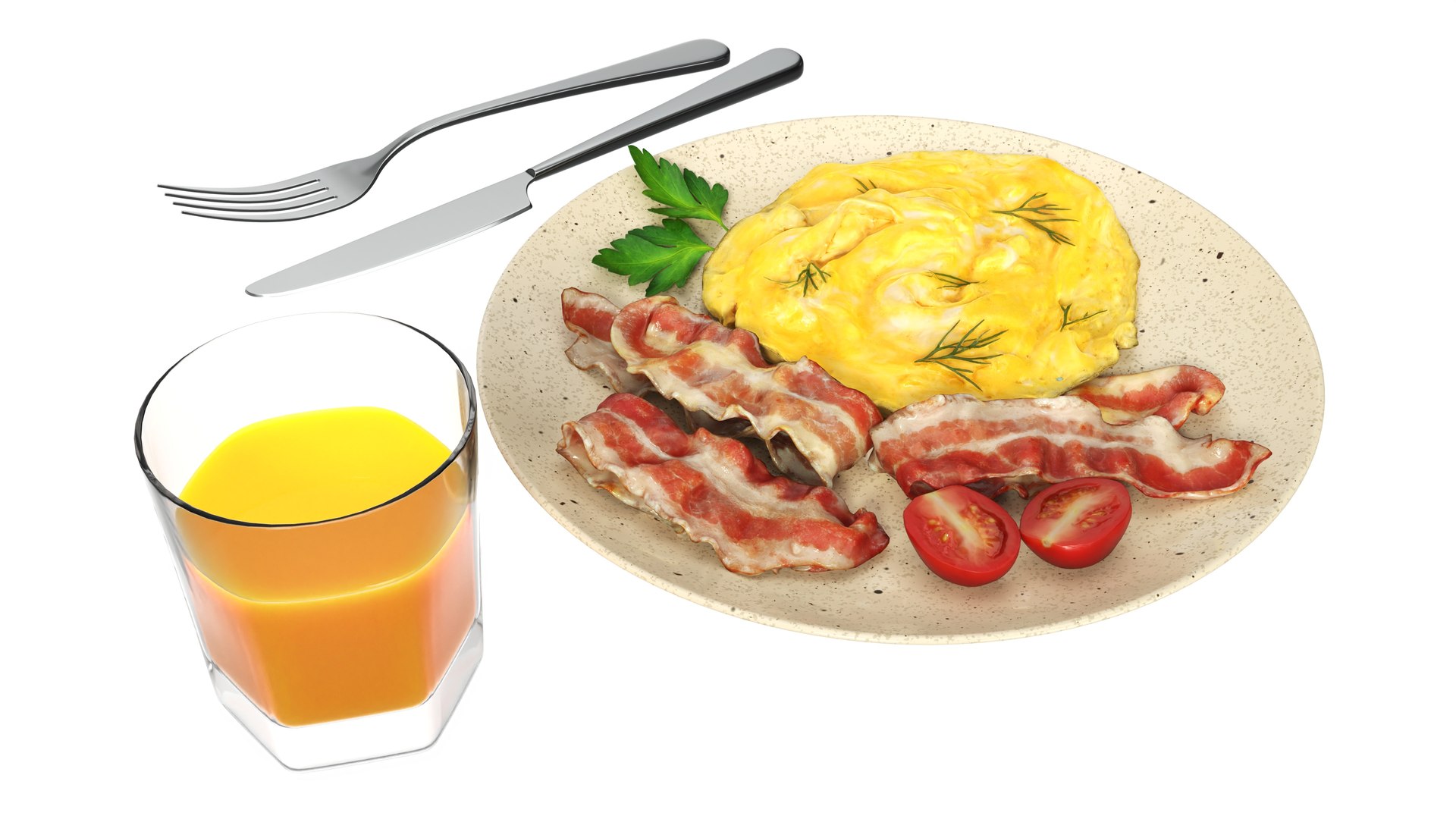 3D Breakfast with omlette bacon and juice 02 https://p.turbosquid.com/ts-thumb/4u/tCf1ez/4d/002/jpg/1783618612/1920x1080/fit_q87/32d38b7433a08acb182add0d8e45e362445b9ba1/002.jpg