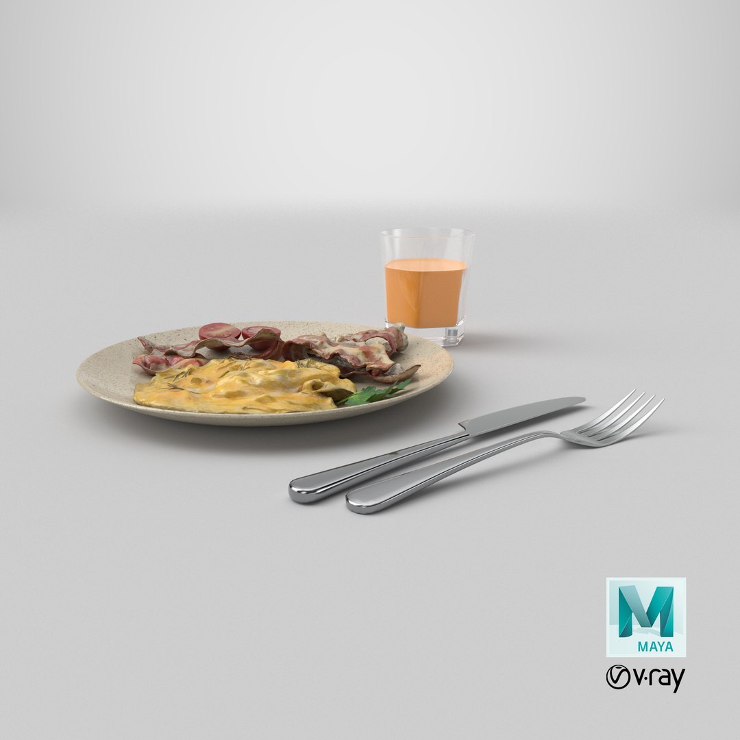 3D Breakfast with omlette bacon and juice 02 https://p.turbosquid.com/ts-thumb/4u/tCf1ez/cW/stemcell_maya_vray_render/png/1784036985/1920x1080/fit_q87/778b09f2d5b642ae16d24fa8d5012150d60162e6/stemcell_maya_vray_render.jpg