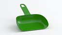 Green plastic dustpan
