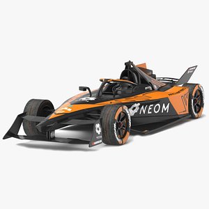 NEOM McLaren Formula E 2024 PBR 3D model