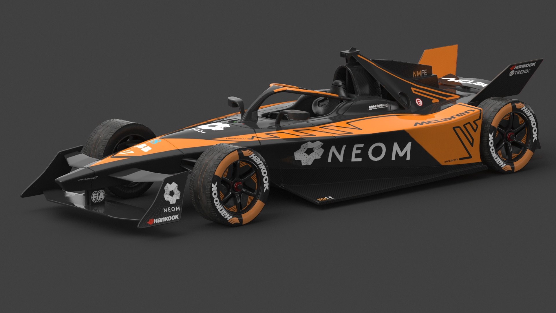 NEOM McLaren Formula E 2024 PBR 3D Model - TurboSquid 2246318