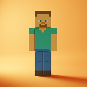 Minecraft Inspired Male Character 3D - TurboSquid 1912176