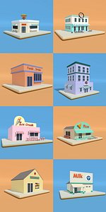 3D shops model