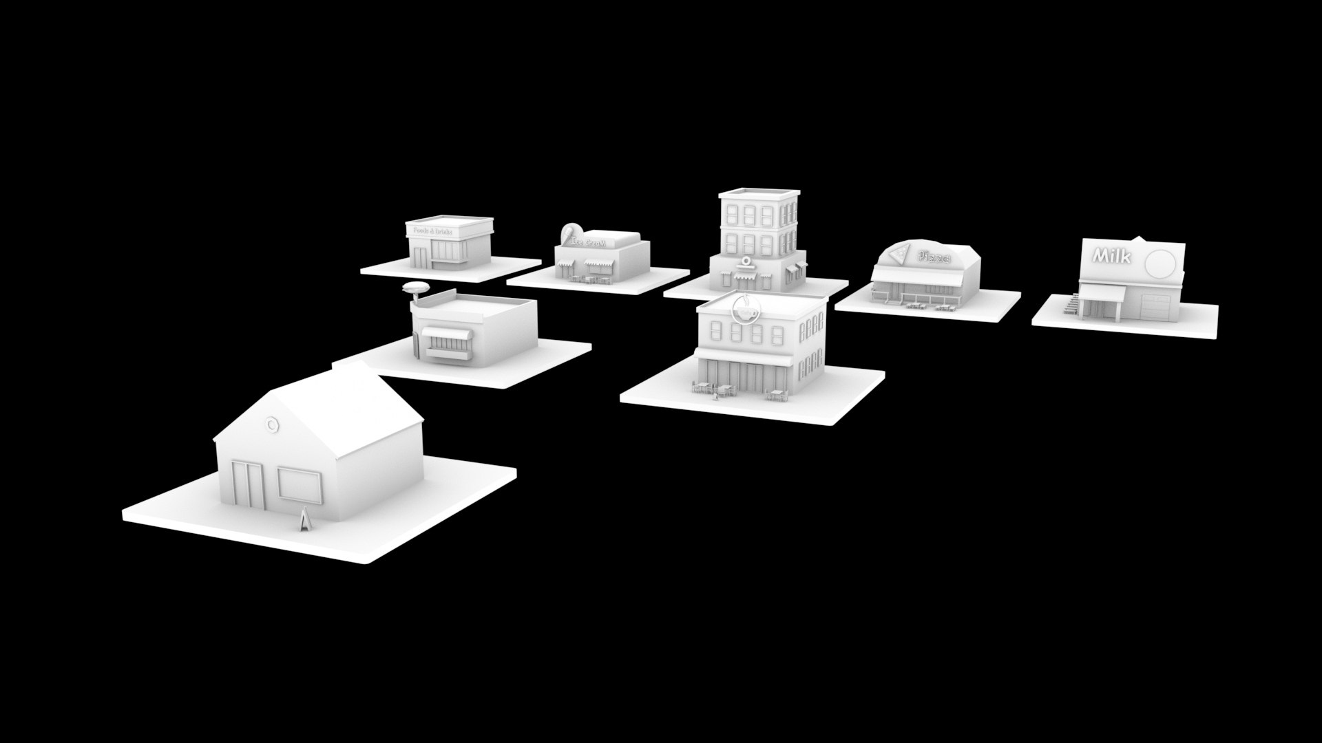 3D Shops Model - TurboSquid 1373052