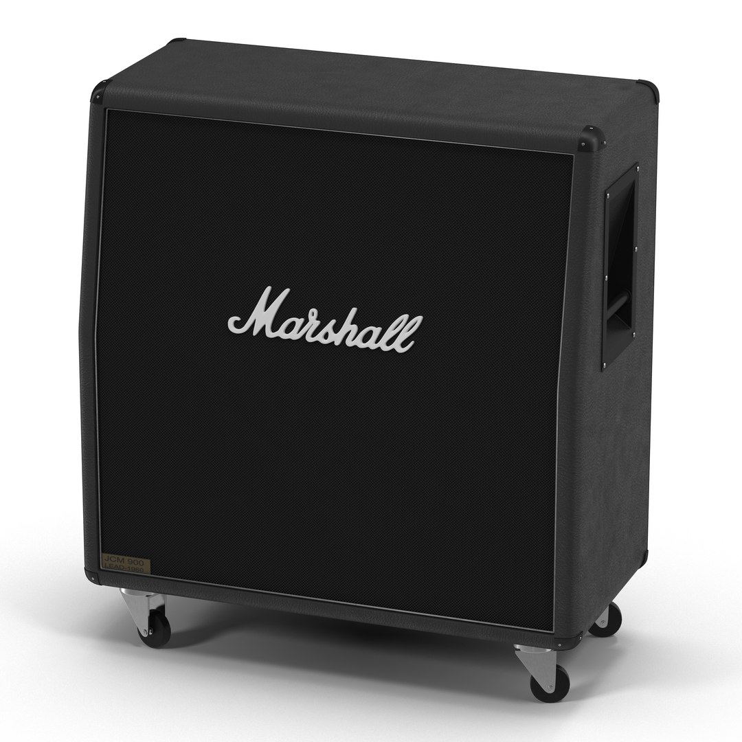 Guitar Speaker Cabinet Marshall 3D Model 3D model preview