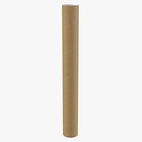 Cardboard Kraft Poster Psd Tube Basic Poses Blank and Generic