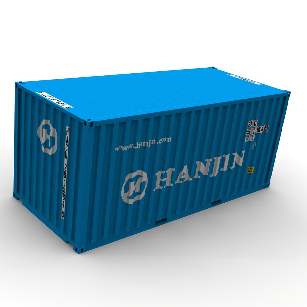 20ft Box Container 3d Model