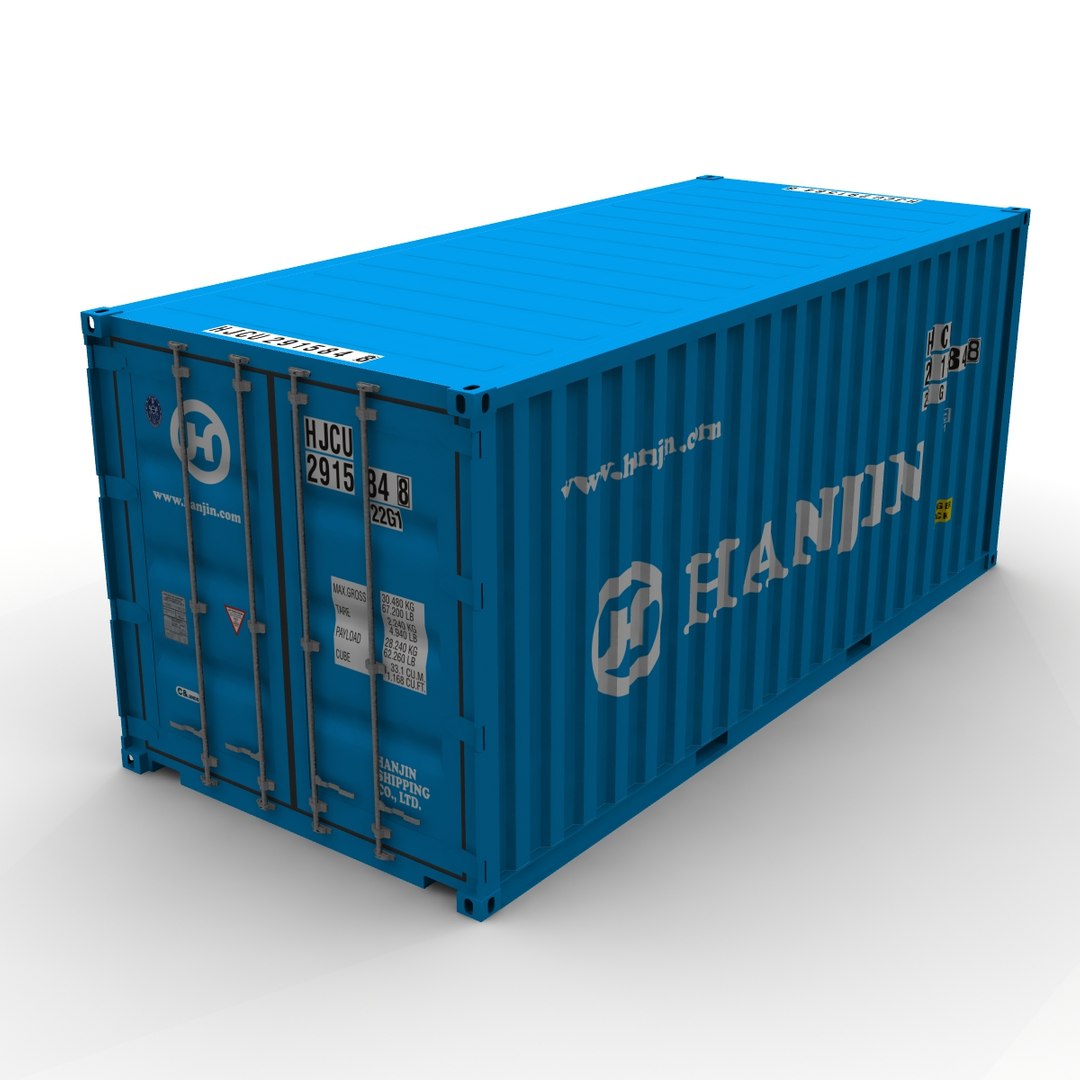 20ft Box Container 3d Model