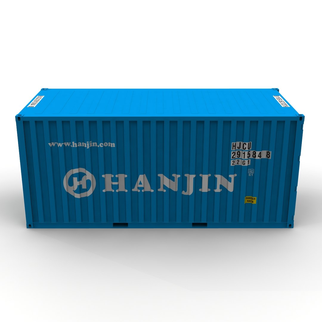 20ft Box Container 3d Model