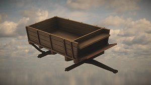 3D Western Wagon model