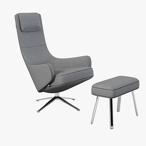 Vitra Elegant Lounge Chair By Antonio Citterio