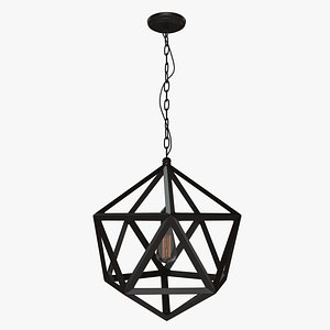 Polyhedron loft chandelier