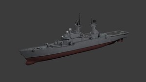 3D Italian Navy Vittorio Veneto class Helicopter Cruiser