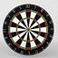 3D dartboard darts model
