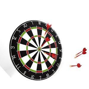 dartboard and darts
