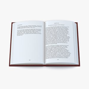 open book 3d model