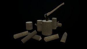 Ax and firewood