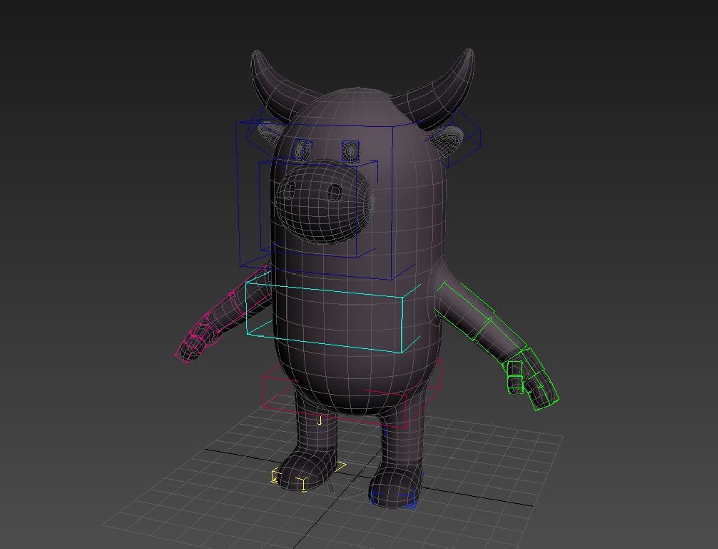 Buffalo Cartoon Rigged 3D Model - TurboSquid 1293713