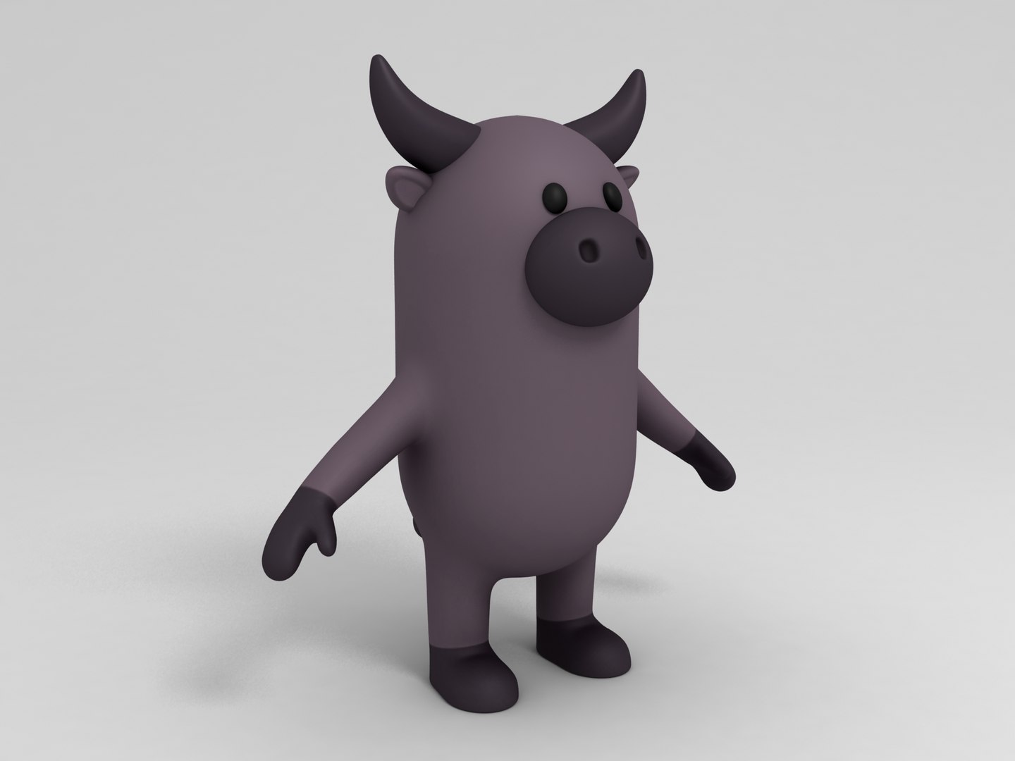 Buffalo Cartoon Rigged 3D Model - TurboSquid 1293713