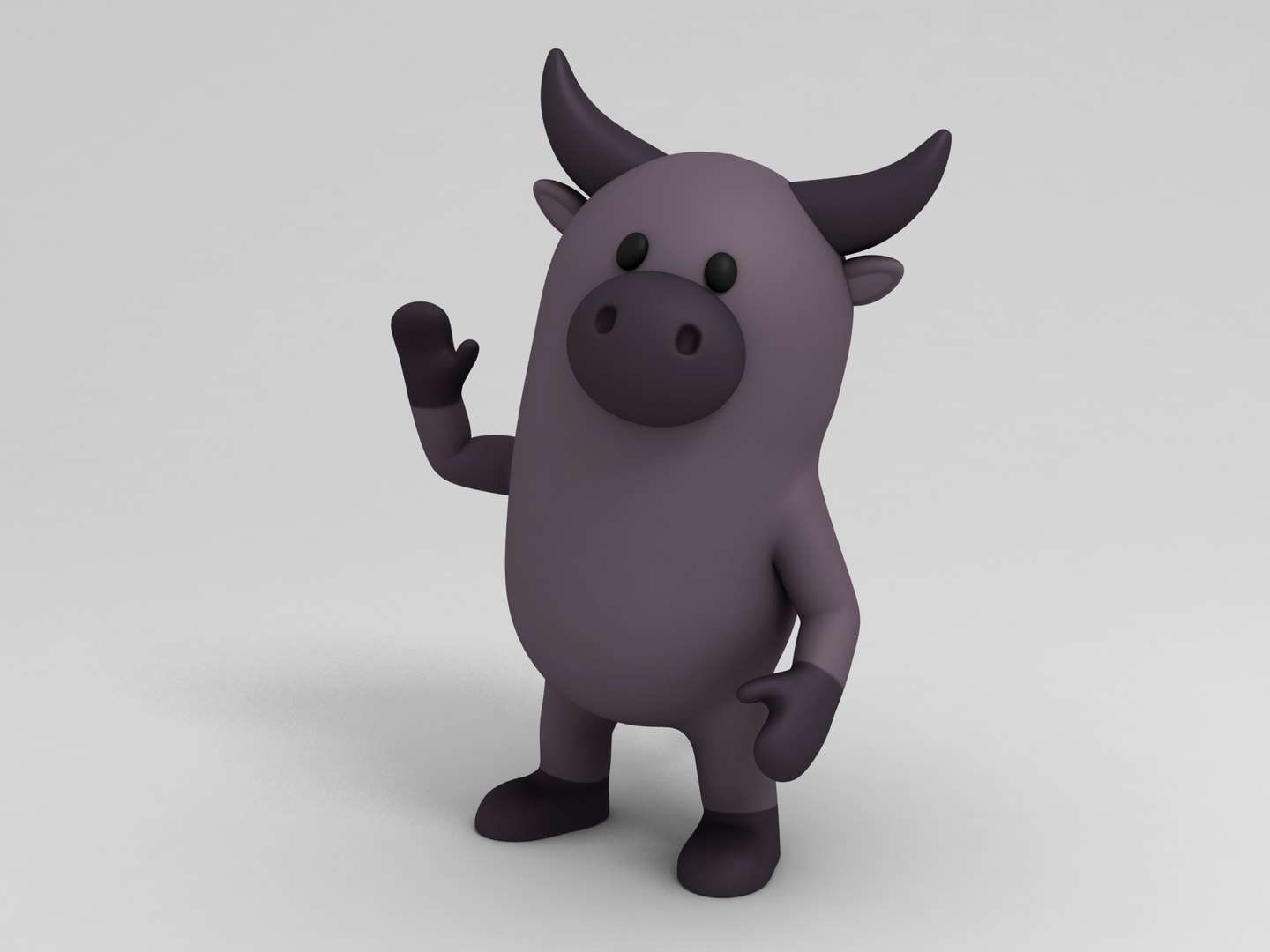 Buffalo Cartoon Rigged 3D Model - TurboSquid 1293713