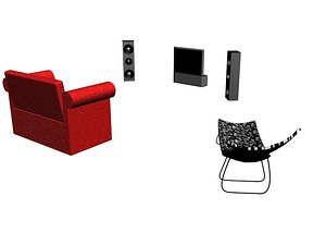 3d living room model