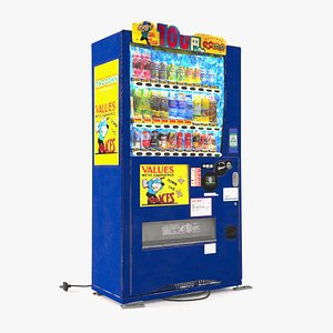 Japanese Vending Machine from Tokyo 3D model