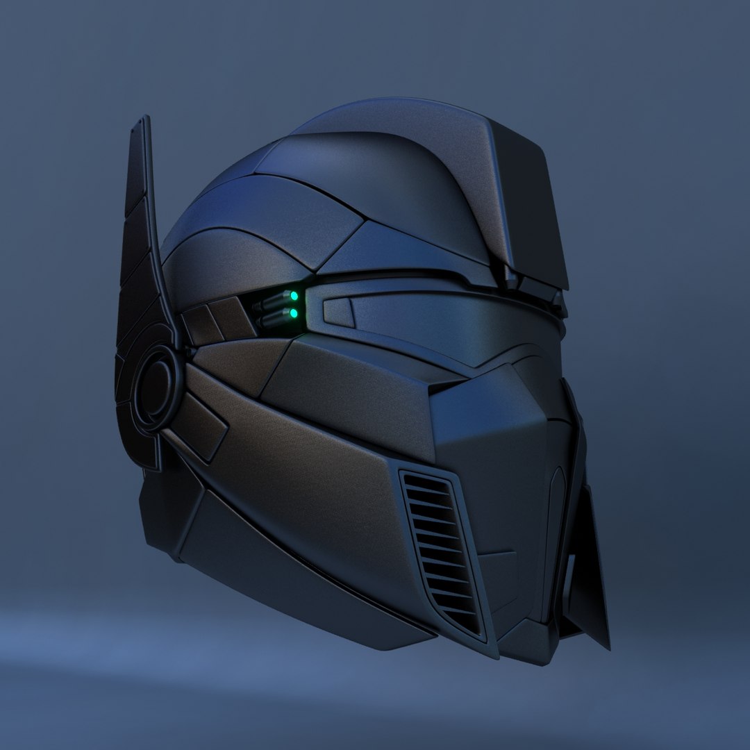 3d Robot Head C