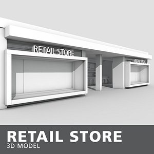retail interior store model