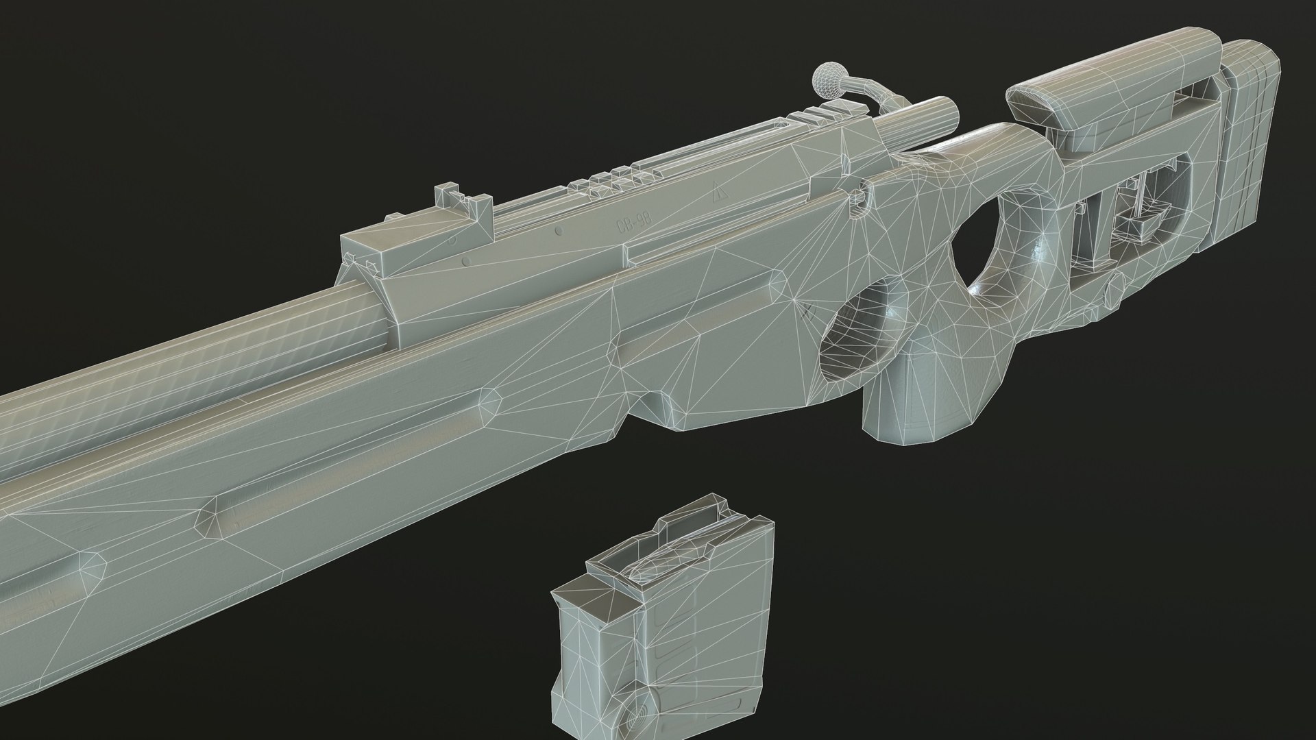 Sv-98 Sniper Rifle 3d Max