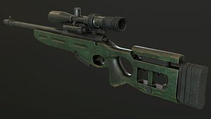 sv-98 sniper rifle 3d max
