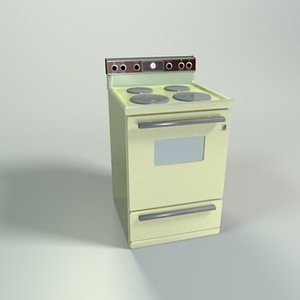 oven metal 3d model