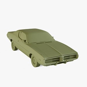 3D Dodge Charger 1972