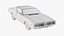 3D Dodge Charger 1972