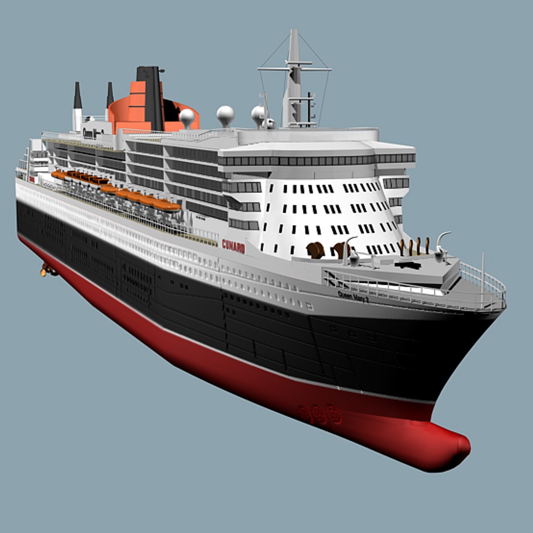 queen mary 3d model