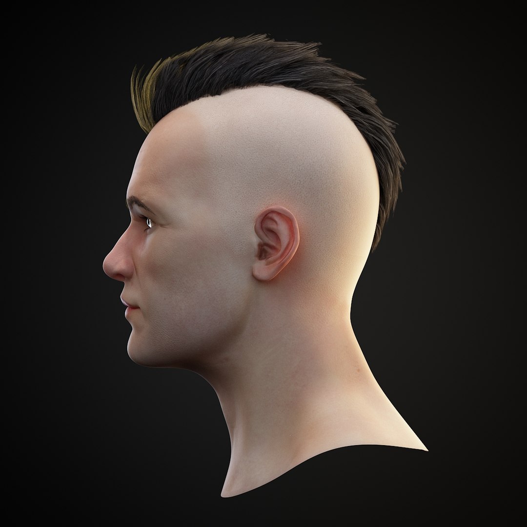 3D model realistic head hair - TurboSquid 1293637