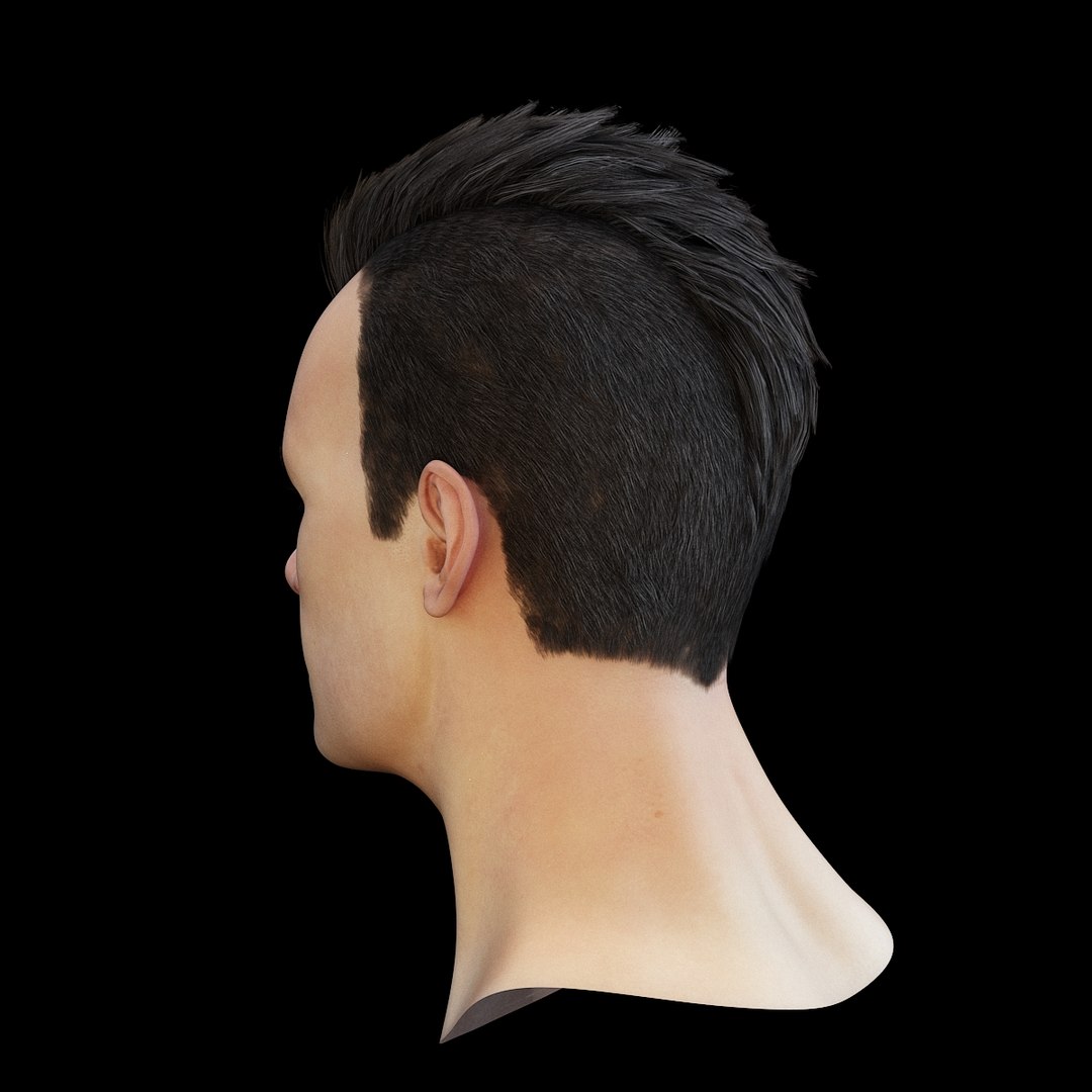 3D model realistic head hair - TurboSquid 1293637