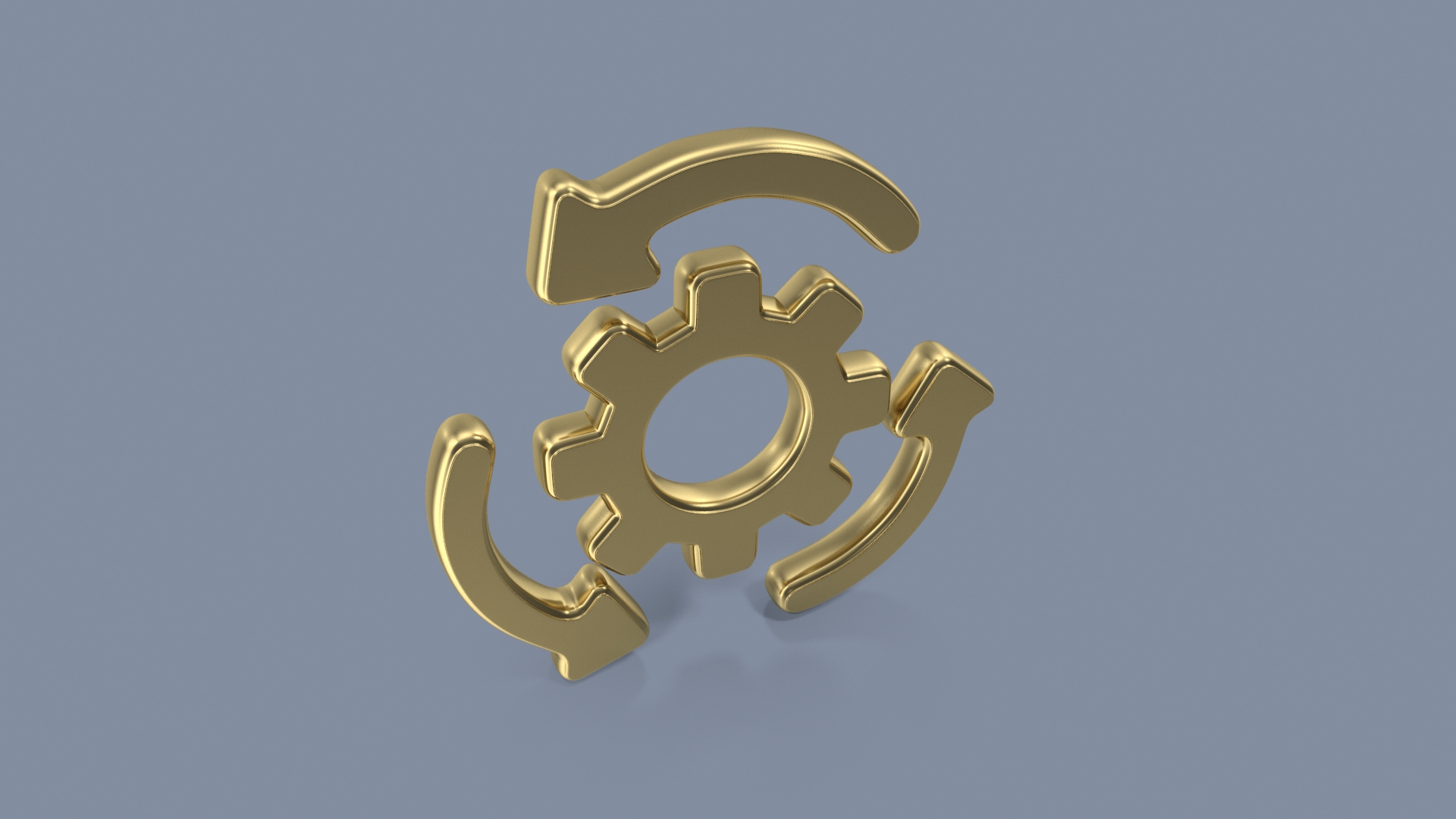modelo 3d Símbolo de rueda de procesamiento en curso - TurboSquid 2066709