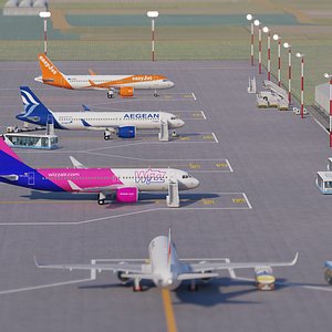 Airport Collection with Interior 3D