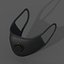 Gas mask fabric futuristic technology isolated