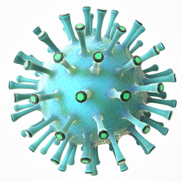 3D model modeled coronavirus covid 19