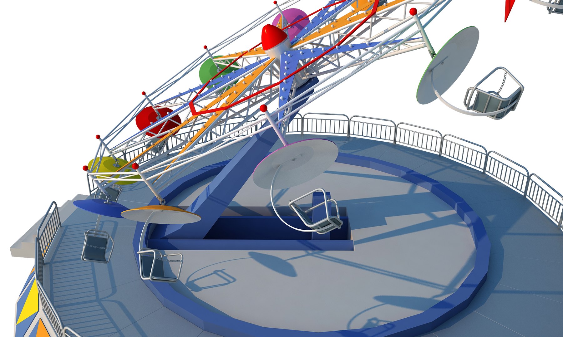 Twister ride 3D model - TurboSquid 1461820