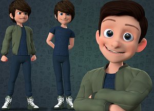 CARTOON TEENAGE BOY - RIGGED(1)