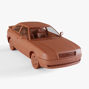 audi coupe 1991 3D model