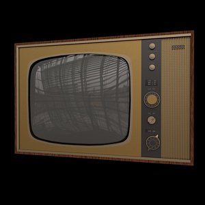 3d old tv model