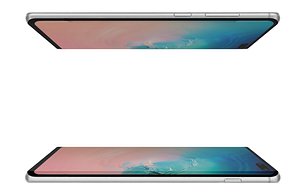 Samsung Galaxy S10 Plus Prism White Low Poly 3D model