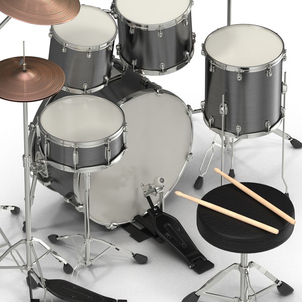 3d drum kit modeled