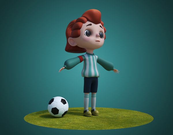 3D Cartoon Sport Girl Nina