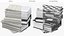 Office Document Stack with Ring Binders Black