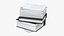 Office Document Stack with Ring Binders Black